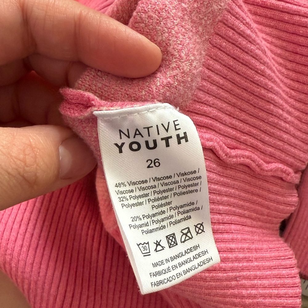 Native Youth Pink and Red Mushroom Sweater Plus Size 22W (26UK) - Picture 6 of 7